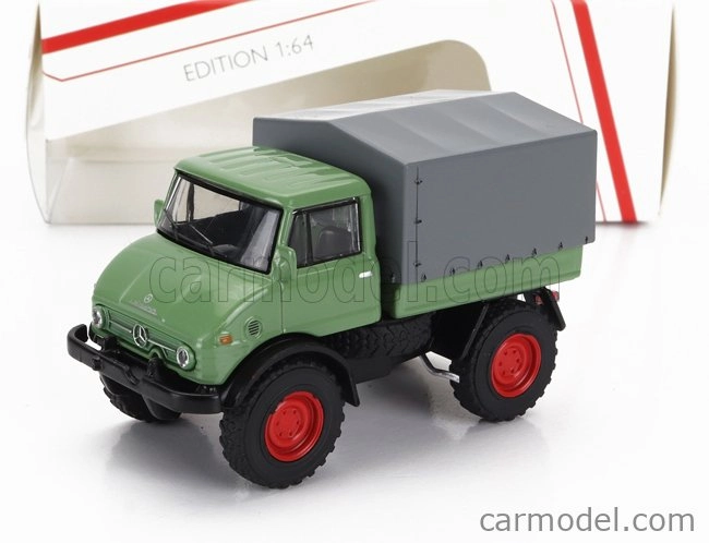 Schuco Mercedes benz Unimog U406 Truck 1966 1:64 Zelená Šedá