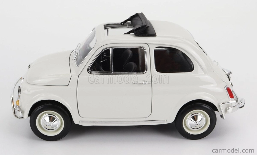 Bburago Fiat 500l Open Roof 1968 1:16 biela