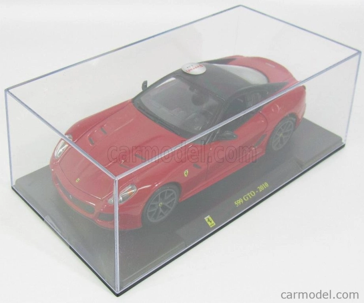 Edicola Ferrari 599 Gto 2010 - Con Vetrina - S vitrínou 1:24 červená čierna