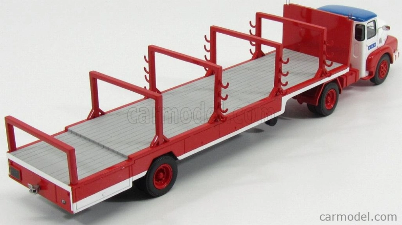 Perfex Unic Izoard Truck Semi-remorque 1958 - Sabine Rancy Cirque - Circus 1:43 Bílá Červená Modrá