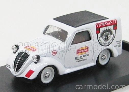 Brumm Fiat 500b Van Fioravanti 1950 1:43 Bílá