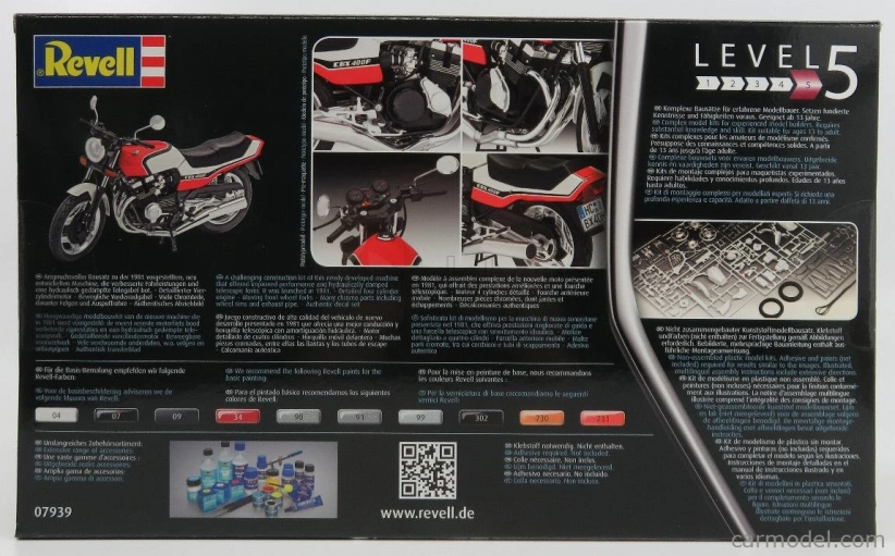 Revell-kit Honda Cbx 400f 1982 (cm. 16.8) 1:12 /