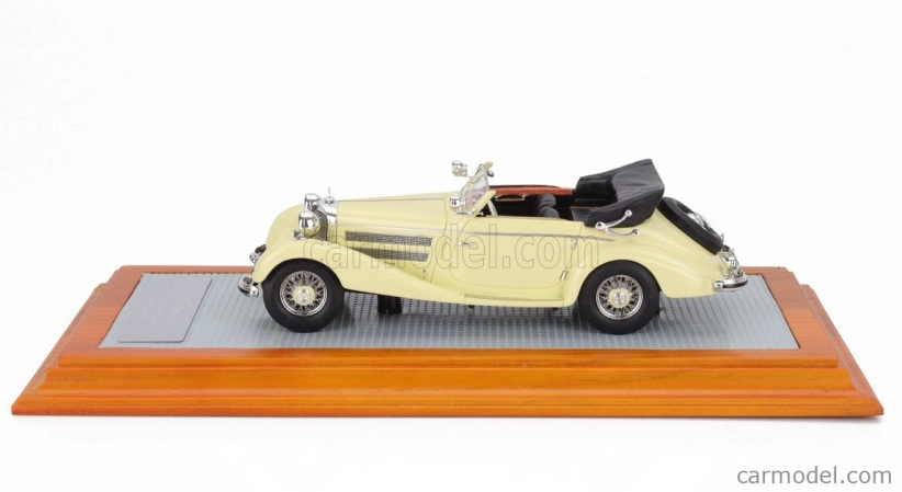 Ilario-model Mercedes benz 540k Sn154084 Sindelfingen Cabriolet A Open 1936 1:43 Žlutá