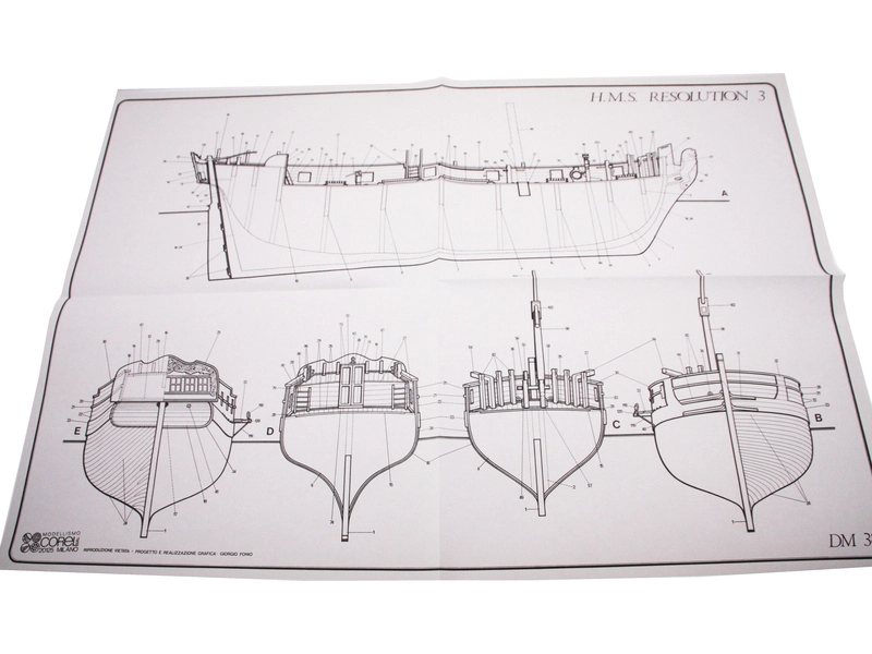 COREL H.M.S. Resolution 1700 1:50 kit