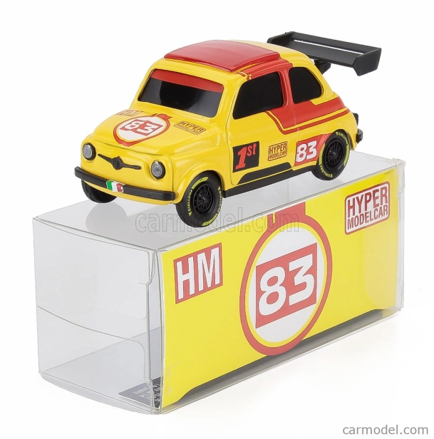 Brumm Fiat 500 Brums Livery Hyper Modelcar N 83 2025 - 24h Le Mans Wheels 1:43 Žlto-červená