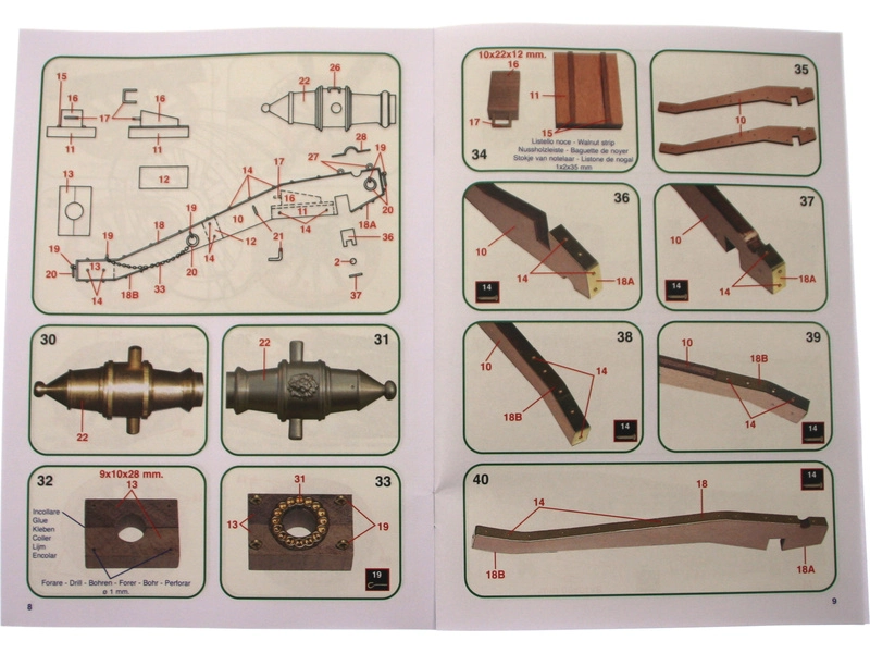 Mantua Model Toskánský kanón 1:17 kit
