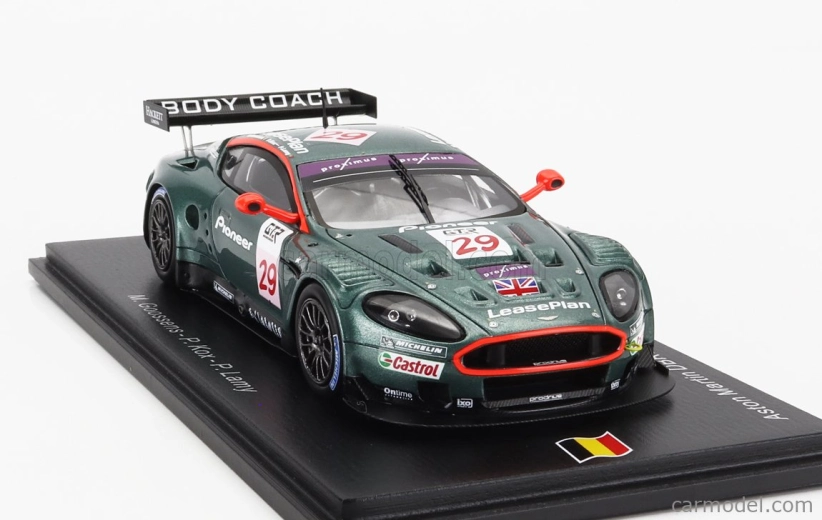 Spark-model Aston martin Dbr9 Prodrive Team Aston Martin N 29 24h Spa 2005 Peter Kox - Pedro Lamy - Marc Goossens - Darren Turner 1:43 Zelená