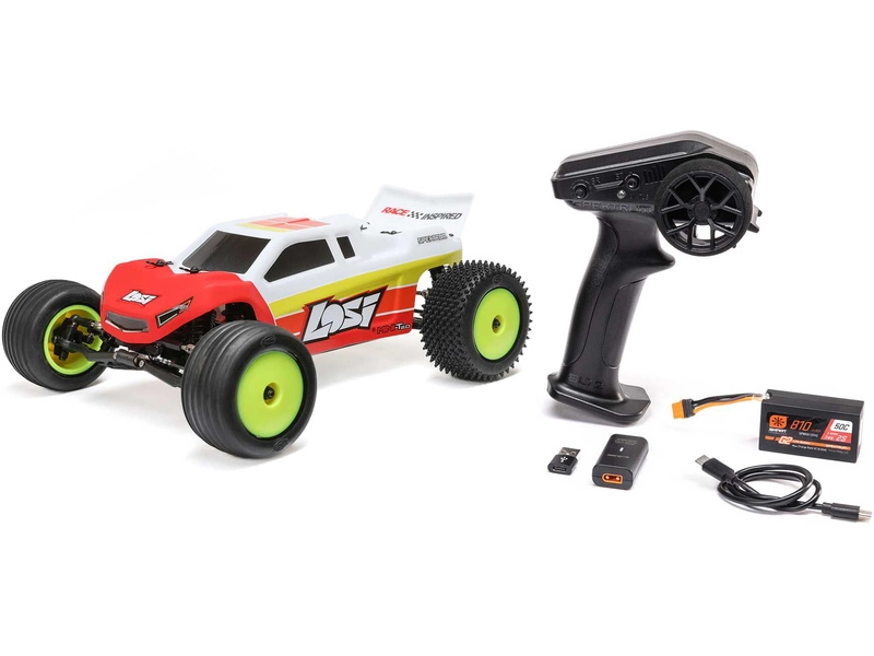 RC auto Losi Mini-T 2.0 V2 Brushless 1:18 RTR, modré