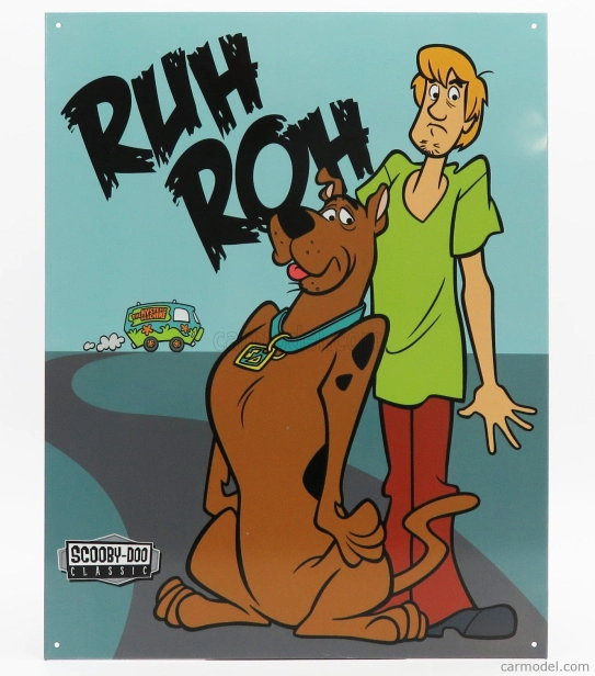 Edicola Príslušenstvo Kovový tanier - Scooby Doo 1:1 Modrá Hnedá Zelená