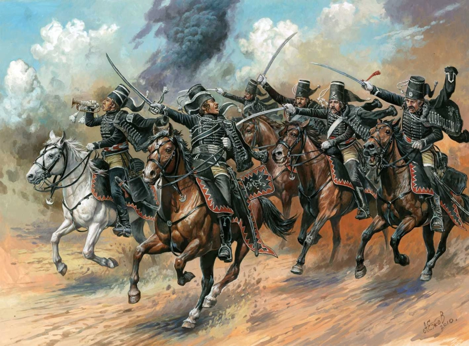 Zvezda figurky Black Hussars (1:72)