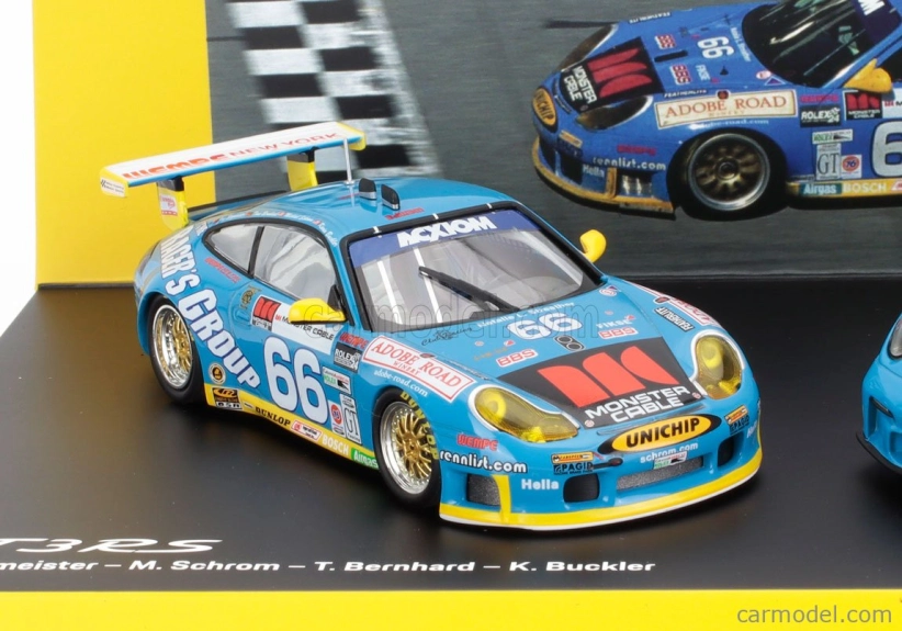Spark-model Porsche Set 2x 911 996 Gt3 Rs N 66 Racing 2002 + 911 992 Gt3 Rs Coupe 2023 1:43 Různé