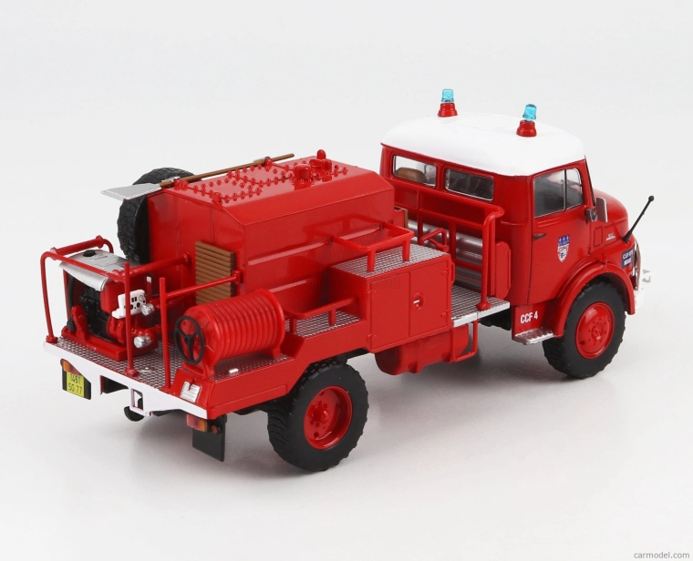 Edicola Mercedes benz Laf 911 Camiva Cisterna Sapeurs Pompiers Francúzsko 1973 1:43 Červená biela