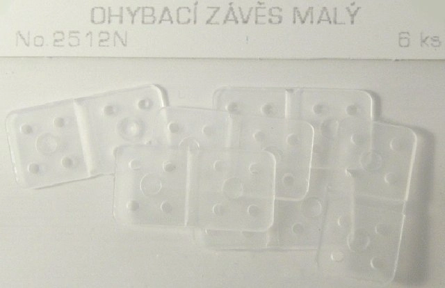 2512 ohýbací závěs 10x20, 6ks