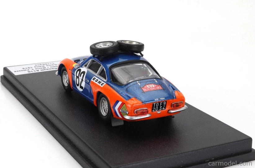 Trofeu Renault A110 Alpine (night Version) N 82 Rally Montecarlo 1973 Umberto De Bonis - Maria T.pelossa 1:43 Modrá Oranžová