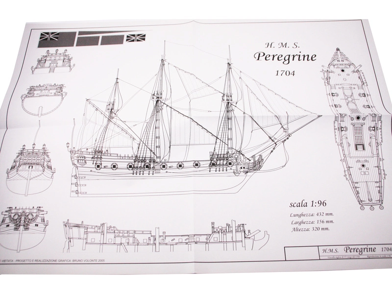 COREL H.M.S. Peregrine 1749 1:96 kit