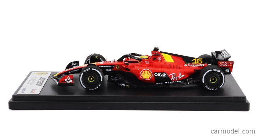 Looksmart Ferrari F1 Sf-23 Team Scuderia Ferrari N 16 Monza Gp 2023 Charles Leclerc 1:43 Červená Černá