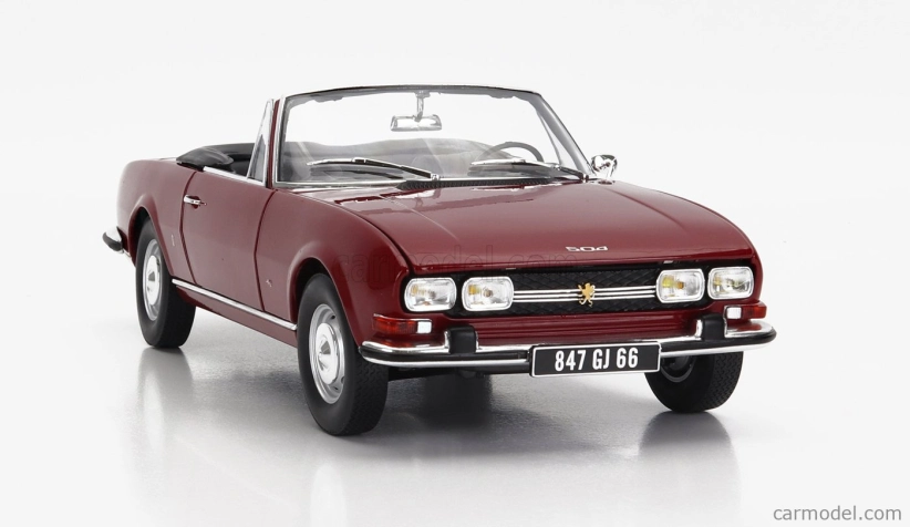 Norev Peugeot 504 Cabriolet 1969 1:18 Červená