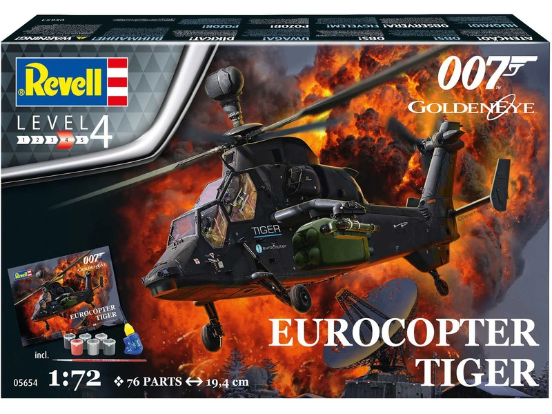 Revell Eurocopter Tiger – Zlaté oko (1:72) (darčeková súprava)