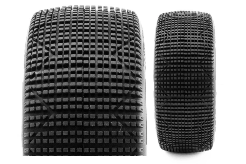 TRIGON V3 BUGGY S3 (MEDIUM) lepené pneumatiky, biele disky, 2 ks.