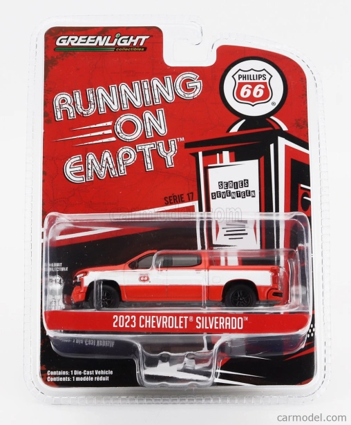 Greenlight Chevrolet Silverado Pick-up Quaker State 2023 1:64 červená biela