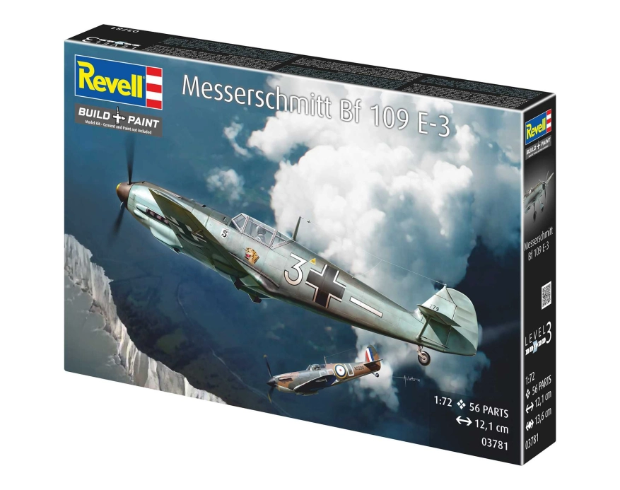 Plastic ModelKit lietadlo 03781 - Messerschmitt Bf109E-3 (1:72)