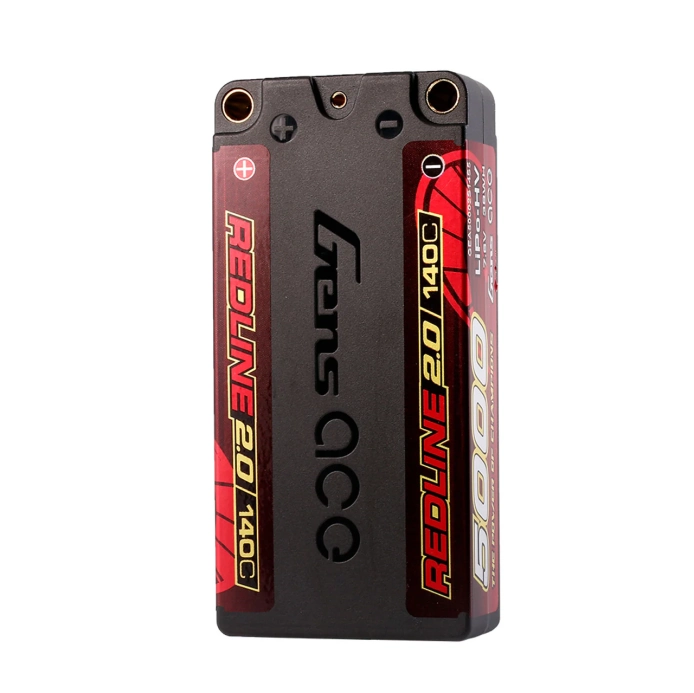 Gens ace akumulátor HV LiPo Redline 2.0 Series 5000mAh 2S1P 7.6V 140C Hardcase 130# | RCprofi.cz