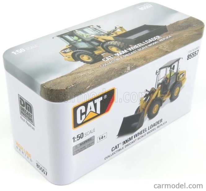 Dm-models Caterpillar Cat906m Ruspa Gommata - Scraper Tractor Wheel Loader 1:50 Žlutá Černá