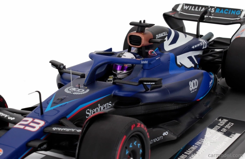 Minichamps Williams F1  Fw45 Team Williams Racing N 23 (800th Gp) British Gp 2023 Alexander Albon 1:18 Blue