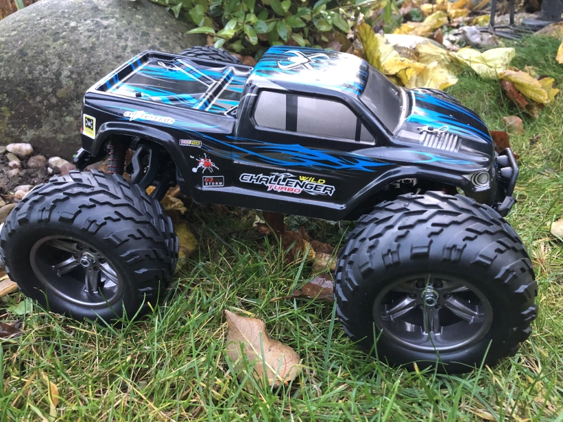 RC auto X9115 Challenger monster inovovaná verzia, modrá + náhradná batéria