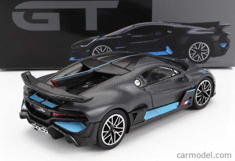 Truescale Bugatti Divo The Quail Konfigurácia 2018 1:64 Tmavo šedá modrá