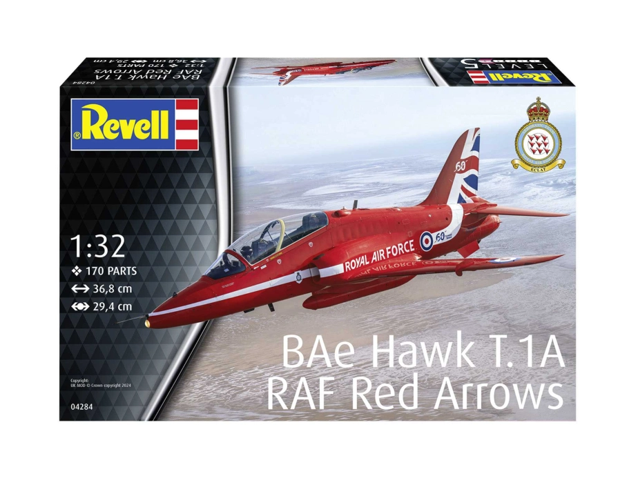 Plastic ModelKit lietadlo 04284 – BAe Hawk "Red Arrows" (1:32)