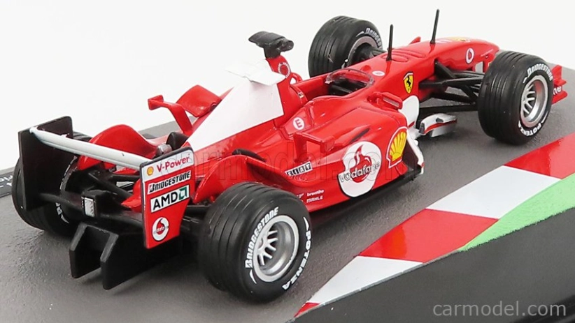 Edicola Ferrari F1 F2004 N 2 Sezóna 2004 Rubens Barrichello 1:43 Červená