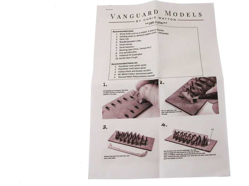 Vanguard Models Kutter boat 18" 1:64