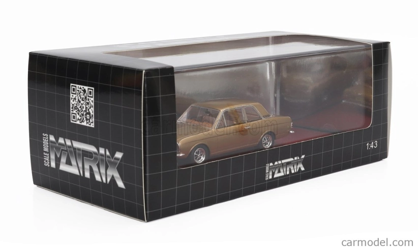 Modely v mierke Matrix Ford england Cortina Lotus Mkii 1966 1:43 Gold