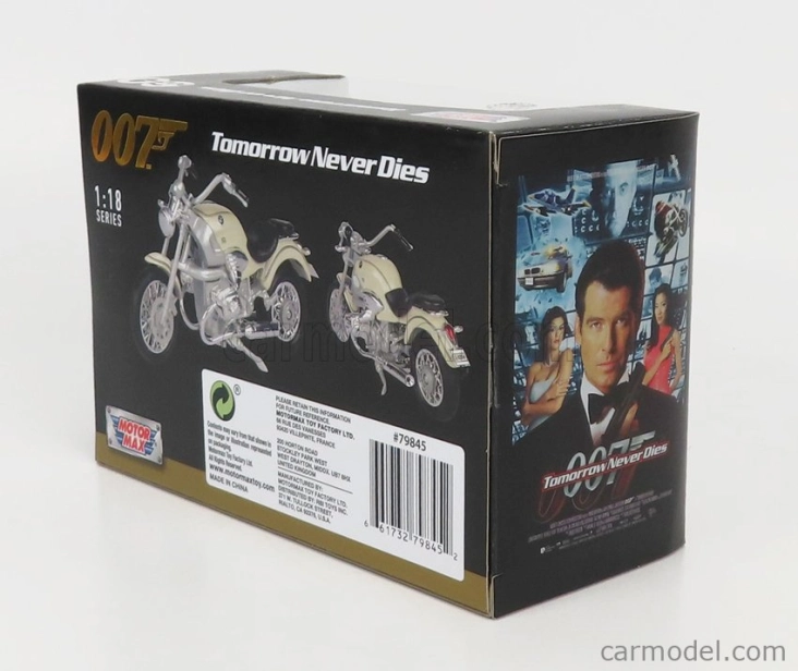 Motor-max BMW R1200c 1997 - 007 James Bond - Zajtrajšok nikdy neumiera - Il Domani Non Muore Mai 1:18 Cream