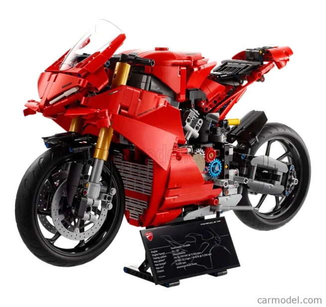 Lego Ducati Lego Technic - Panigale V4 S 2020 - Motorcycle - 1603 Pezzi - 1603 Pcs Red