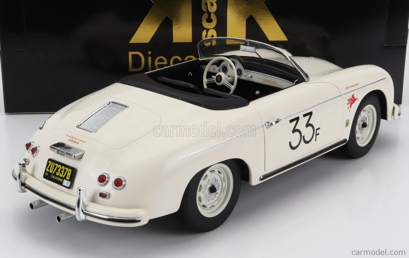 Porsche 356a Speedster N 33 1955 v mierke 1:12 biela
