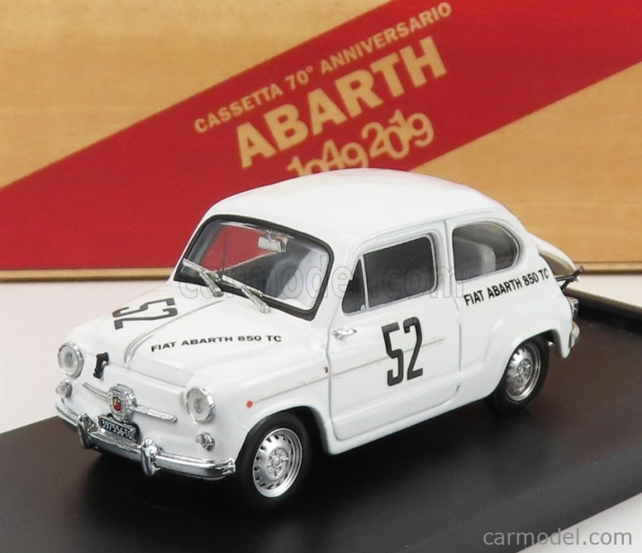 Brumm Fiat Abarth 850tc N 52 Winner Class 500km Nurburgring 1962 (fiat 600 Body) 1:43 Bílá