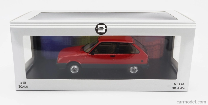 Triple9 Citroen Axel 12 Trs 1990 1:18 Červená Šedá