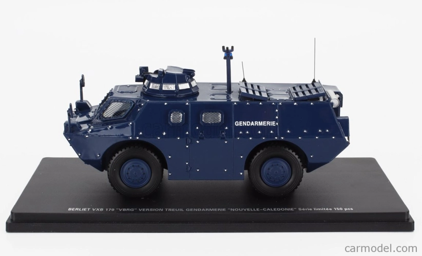 Perfex Berliet Vxb 170 Vbrg Anfibio Blindato Gendarmerie Nouvelle Caledonie Police 1974 1:43 Blue
