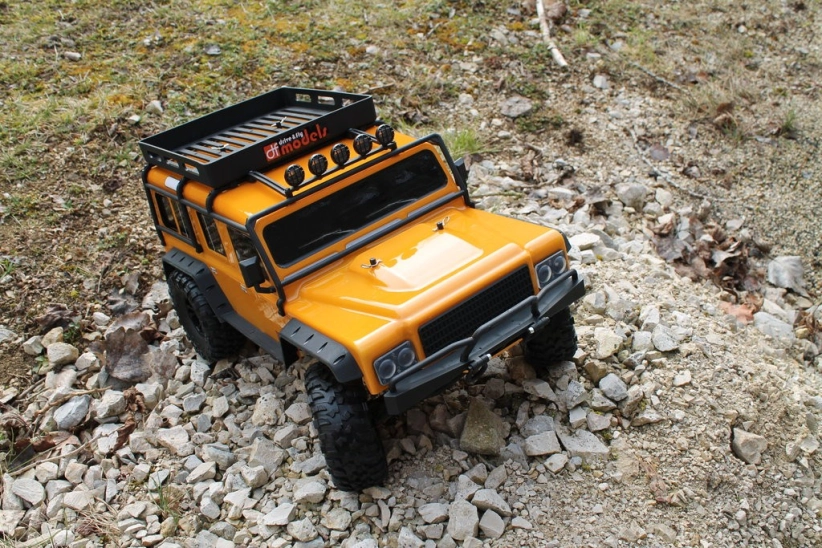 RC auto DF-4J Crawler XXL, oranžová