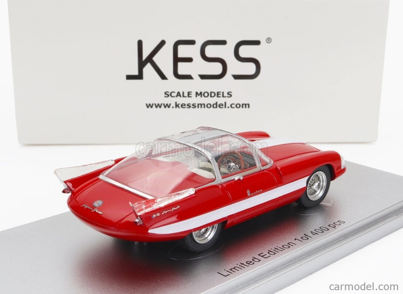 Kess-model Alfa romeo 6c 3000 Superflow Ii Pininfarina 1956 1:43 červená biela