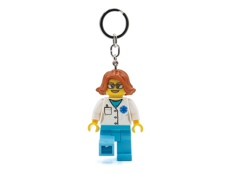 LEGO svietiaca kľúčenka – Ikonická doktorka
