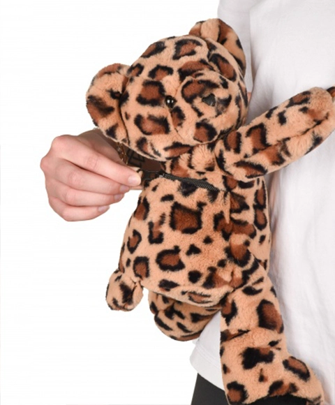 Doudou Plyšová taška přes rameno Leopard 30 cm