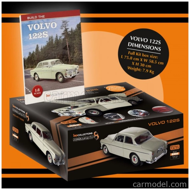 Ixo-models Volvo 122s Amazon 1965 - With Light & Sound Effects 1:8 Ivory