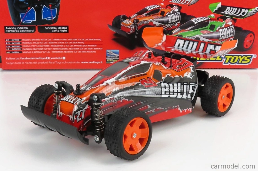 Re-el toys Buggy Bullet R/c N 27 Racing 2000 1:18 oranžová čierna