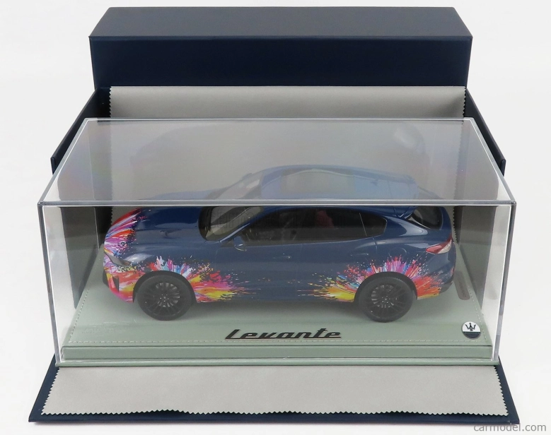 Bbr-models Maserati Levante Trofeo 2021 - Fuoriserie Edition - Con Vetrina - With Showcase 1:18 Blue