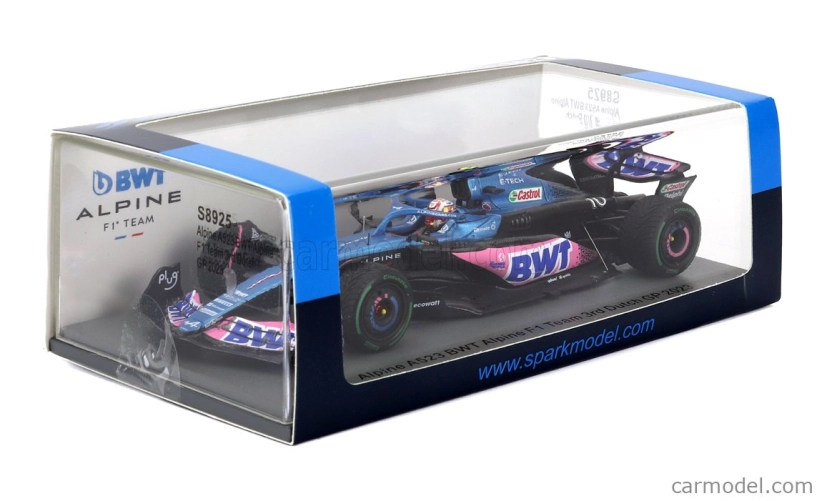 Spark-model Alpine F1 A523 Team Bwt Alpine N 10 3rd Dutch Gp 2023 Pierre Gasly 1:43 Blue Pink