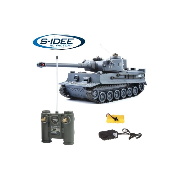 RC Bojujúci tank Tiger 1 sivý