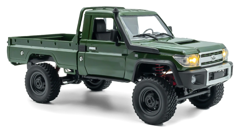 RC auto Land Cruiser Toyota, zelené + náhradná batéria